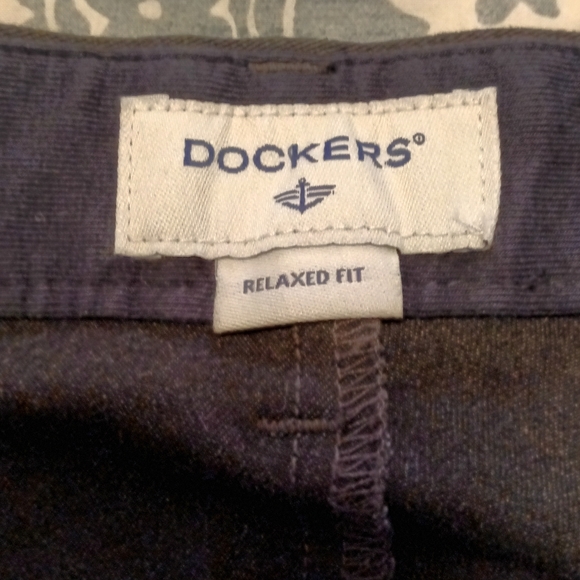 Dockers Relax Fit Comfort Heather Gray Stretch Waist Slacks Pants - Picture 7 of 9